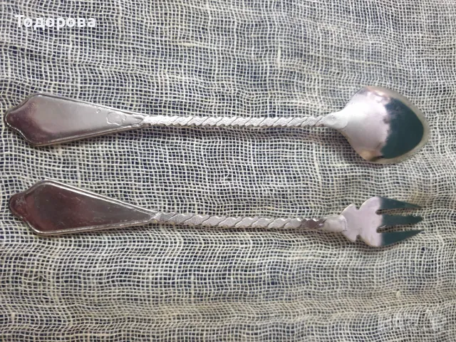 Комплект вилички и лъжички с червен емайл, снимка 7 - Прибори за хранене, готвене и сервиране - 49026843