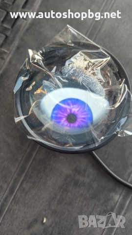 Комплект 3D LED фарове халогени дяволски очи Devil Eyes с лупи, снимка 4 - Аксесоари и консумативи - 51804096