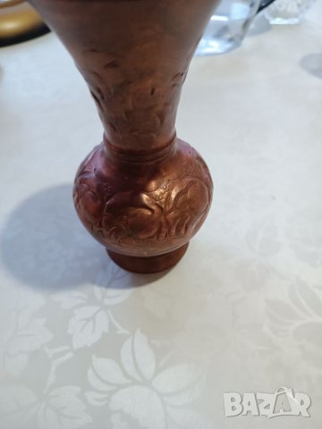 Стара ръчно изработена медна ваза, снимка 7 - Антикварни и старинни предмети - 39553847