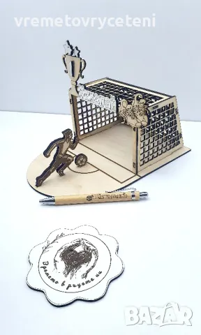 дървена Роза/гравиран химикал/футболна/табела за врата/моливник, снимка 4 - Други - 48264873