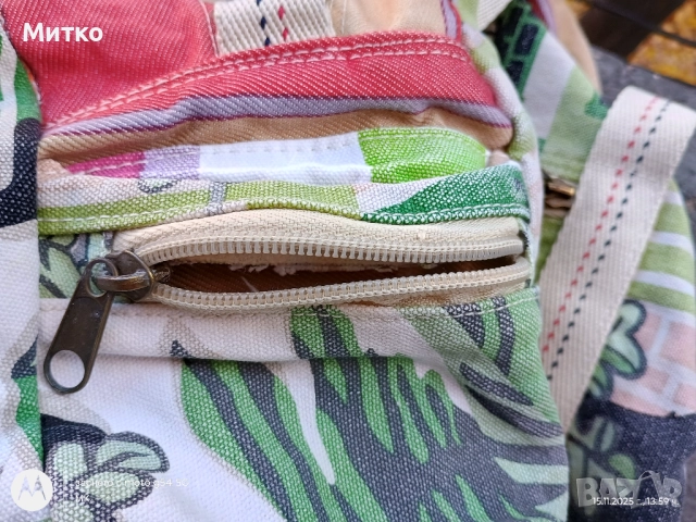 Тинейжърска арт брезентова дамска чанта, снимка 7 - Чанти - 52642487