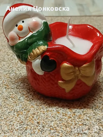 Нов коледен свещник , снимка 1