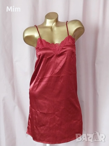 Н&М XS /M Червена сатенена нощница 