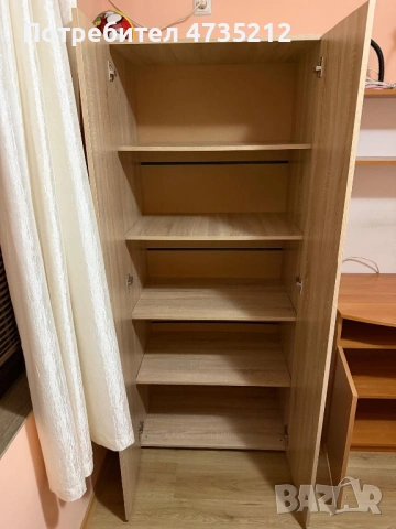 Двукрилен гардероб, снимка 3 - Гардероби - 53447168