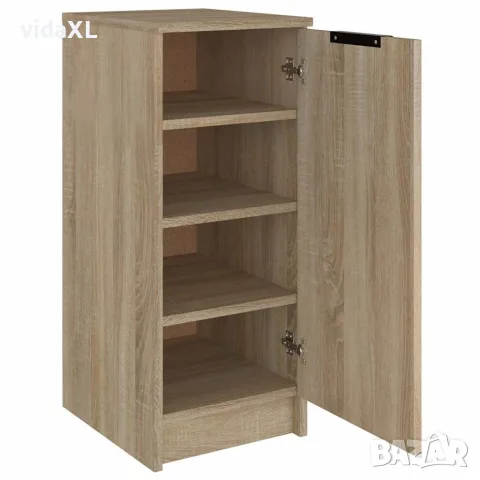 vidaXL Шкаф за обувки, сонома дъб, 30x35x70 см, инженерно дърво, снимка 6 - Скринове - 56147954