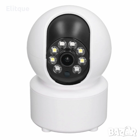 Камера 360° WiFi охранителна, с 2MP, 2-посочно аудио и нощен цвят – Идеалният бебефон за вашия дом, снимка 4 - Друга електроника - 52753300