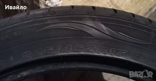 Продавам 2 броя летни гуми 225.45.17 на 1 сезон дот 2019 Nexen , снимка 3 - Гуми и джанти - 53442701