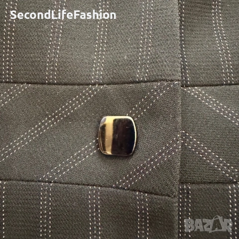 Дамско сако Tahari Arthur S Levine, черно, на тънки райета, размер 8, S-M, снимка 7 - Якета - 53412730