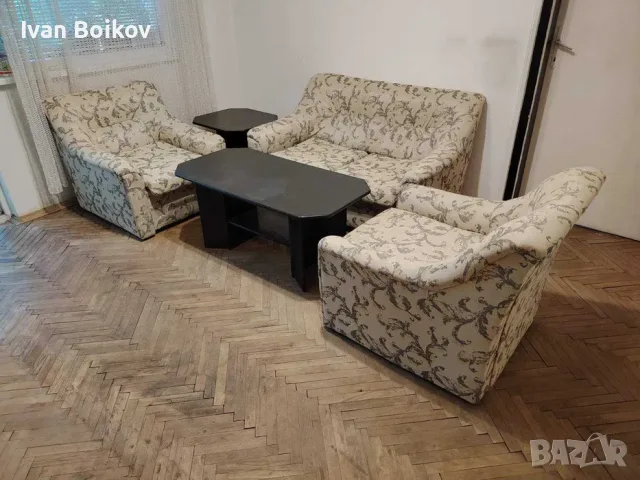 Комплект диван с два фотьойла 