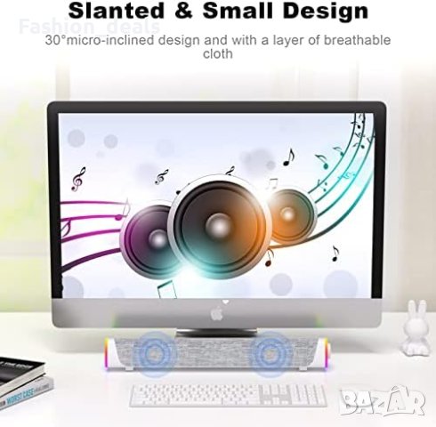 Ново Компютърен високоговорител, кабелен USB захранван Bluetooth V5.3 PC Sound Bar, снимка 6 - Друга електроника - 41432573