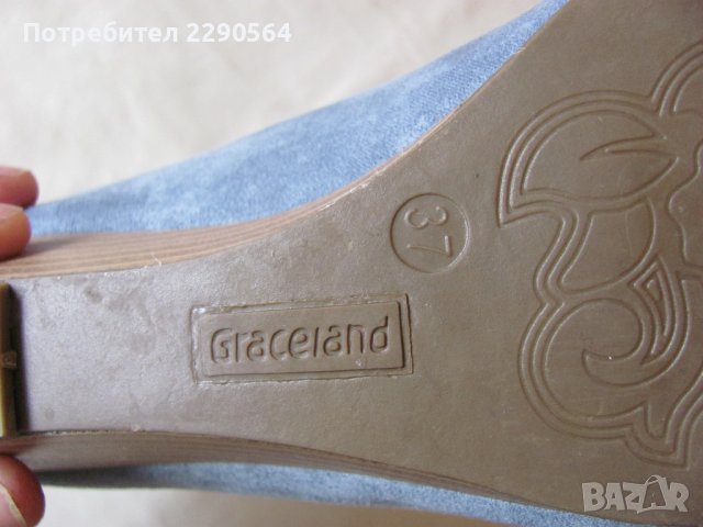Oбувки Graceland,велур на ниска платформа , снимка 7 - Дамски ежедневни обувки - 41478088