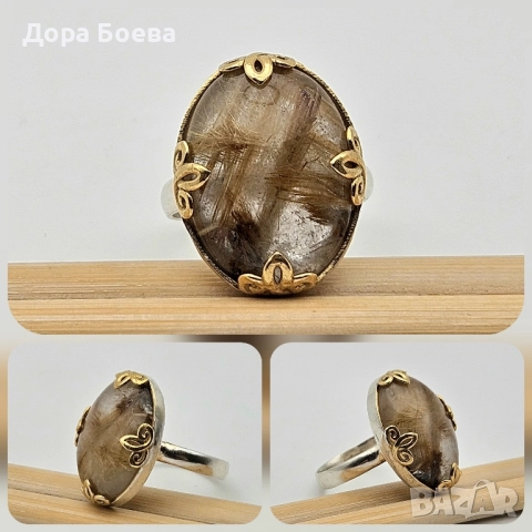 Сребърен пръстен: "Венера", снимка 3 - Пръстени - 52529781