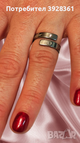 Уникален дамски пръстен от неръждаема стомана с камъни цирконий Doria - размери 17/18/19