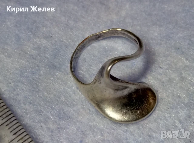 ШАРМАНТЕН СРЕБЪРЕН ПРЪСТЕН СРЕБРО 925 ФЕШЪН АРТ ДИЗАЙН БИЖУ 48635, снимка 7 - Пръстени - 50510692