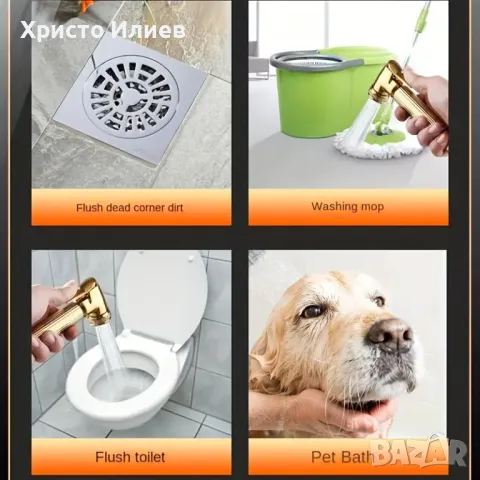 Душ за баня система със стенен термостатен смесител в черно и златисто, снимка 3 - Смесители - 49204012