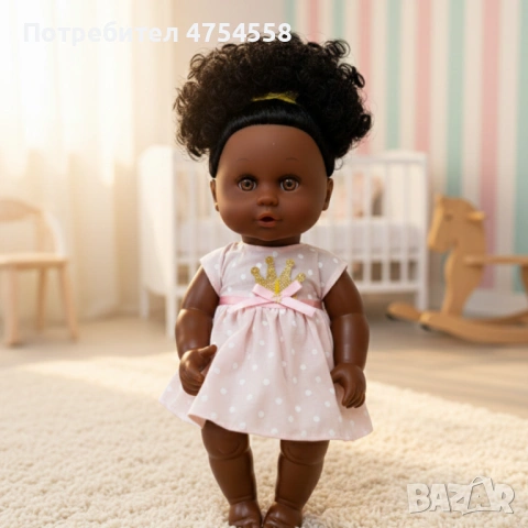 Кукла бебе 12 инча, която яде, пие и пишка – забавление и грижа за всяко дете, снимка 5 - Кукли - 53843159