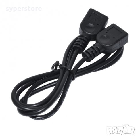 Кабел USB2.0 Женско към Женско 1m Черен Makki SS001288 Cable USB - USB F/F, снимка 2 - Кабели и адаптери - 34333562