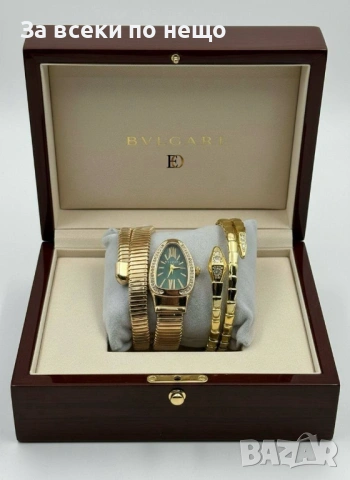 Bvlgari Дамски Часовник И Гривна В Кутия - Налични Различни Цветове Код SK905