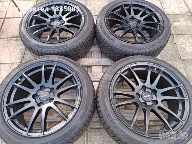 Лети джанти 18ки 5х112 Alutec + зимни гуми 235/45/18 Nexen, снимка 2 - Гуми и джанти - 52821970