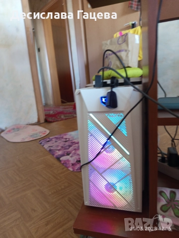 Настолен компютър AMD Ryzen 5 4500 до 4.1 Ghz с RGB кутия за игри, снимка 1