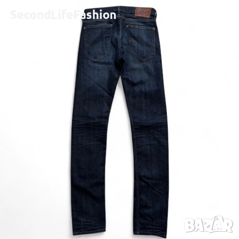 Мъжки дънки Lee Luke тъмно сини размер 27/32, снимка 2 - Дънки - 53117669