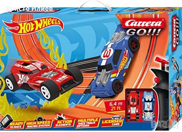 Аутобан Състезателна писта с лупинг Carrera Go Hot Wheels 6.4 метра с 2 коли, снимка 1 - Коли, камиони, мотори, писти - 41507351