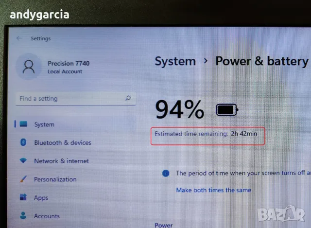 Dell Precision 7740/Intel Core i5-9400H/Radeon WX7130 8GB/16GB RAM/512GB SSD NVMe/17.3 HD+ матов, снимка 17 - Лаптопи за работа - 46769340