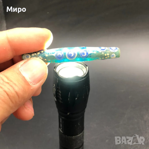 ФЪН ШУЙ РИСУВАНО СТЪКЛО СТАРА МЪНИСТА ТАЛИСМАН ПРОТИВ УРОКИ АМУЛЕТ ДЗИ МЪНИСТА, снимка 5 - Антикварни и старинни предмети - 44666236