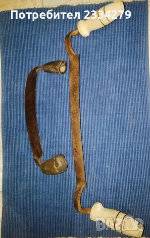 Антични сатър, нож, масат, рукан, копач. , снимка 3 - Антикварни и старинни предмети - 51762665