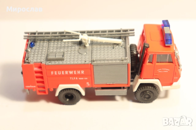 ROCO?? 1/87 H0 STEYR ПОЖАРНА КАМИОН КОЛИЧКА МОДЕЛ, снимка 6 - Колекции - 52722463