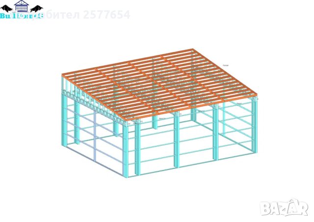 ЛИЗИНГ - Халета, Хале, Магазини, Магазин, Складове 80м2-8м х 10м х 3.5, снимка 4 - Строителни материали - 44145543