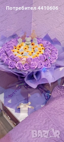 Ръчно изработен светещ ароматен букет , снимка 9 - Декорация за дома - 53658471