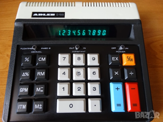 ADLER D100 - стар, качествен и много красив калкулатор ..., снимка 5 - Колекции - 51701710