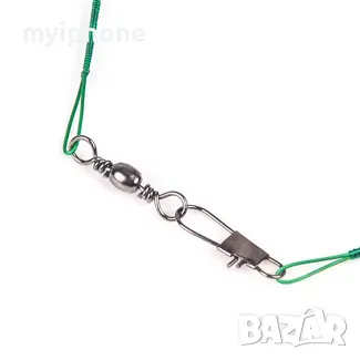 	10 броя/ Метален повод Зелен цвят Дължина 30 см., снимка 4 - Такъми - 49264028