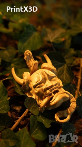 3д принтирана декоративна они маска, снимка 4 - Декорация за дома - 53858238