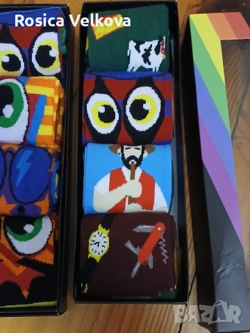 Шарени чорапи , снимка 2 - Дамски чорапи - 53513164