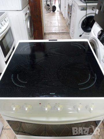 Свободно стояща печка с керамичен плот VOSS 60 см широка 2 години гаранция!, снимка 2 - Печки, фурни - 44833974