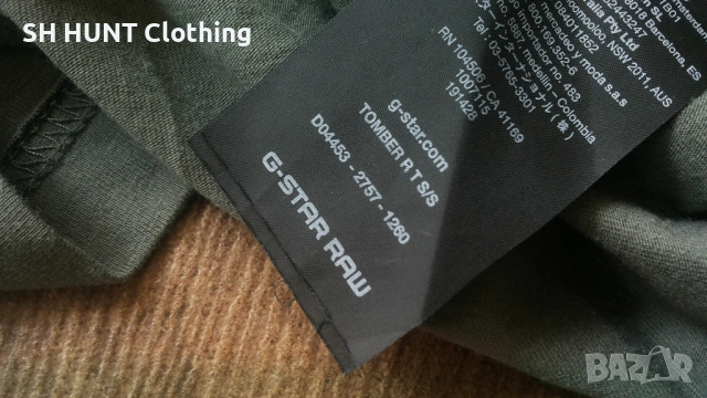 G-STAR RAW TOMBER T-Shirt Размер M тениска става за работна 59-67, снимка 12 - Тениски - 53138364