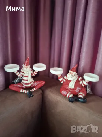 Комплект италянски коледни свещници, снимка 11 - Коледни подаръци - 48070049