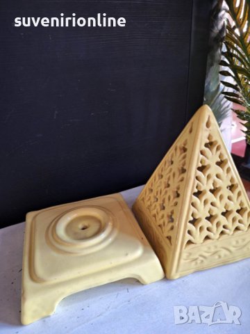 Сувенир свещник пирамида, снимка 3 - Декорация за дома - 40628941