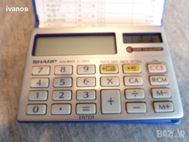 калкулатор sharp el 889e, снимка 2 - Друга електроника - 35776318