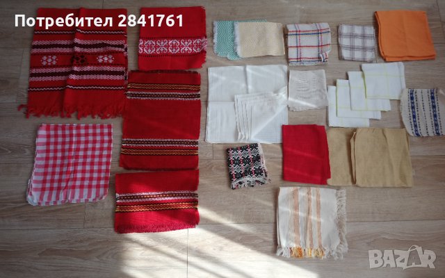 Копринени кърпички, ленени и памучни салфетки, карета