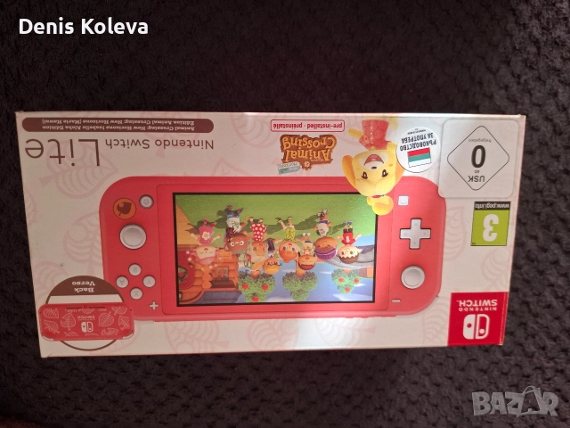 Nintendo Switch + Super Mario – Отлично състояние, готов за игра!