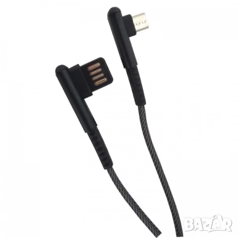 USB към Micro USB кабел с Г образни конектори 1 метър