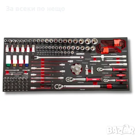 Професионален шкаф с инструменти с 12 чекмеджета - 11 пълни HAWEK, снимка 5 - Други инструменти - 50328172