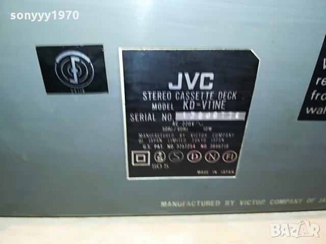 jvc kd-v11ne deck-made in japan-внос germany 2208211210, снимка 15 - Декове - 33886151