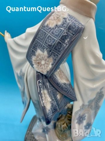 Lladro Spain Japanese Geisha “Teruko” w/ Folded Parasol “Гейшата”, снимка 4 - Статуетки - 52830312