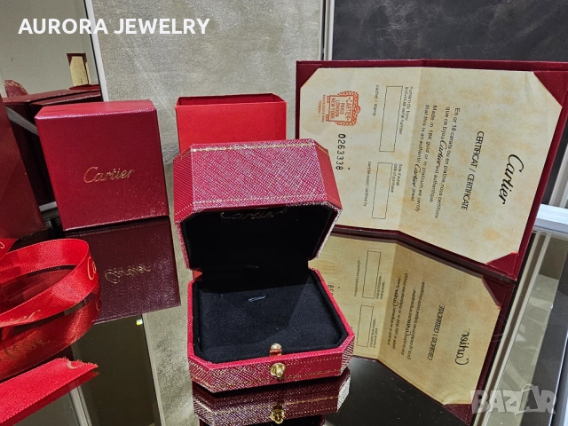 CARTIER Пълен Комплект Кутия и Сертификат за Колие, снимка 2 - Колиета, медальони, синджири - 52818963