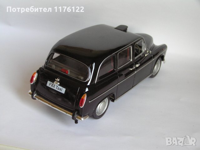 1/24 Welly Austin FX4 London Taxi Cab Лондонско Такси, снимка 4 - Коли, камиони, мотори, писти - 35841223
