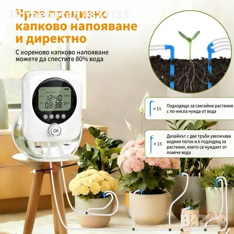 Автоматична капкова напоителна система, снимка 3 - Напояване - 56136294
